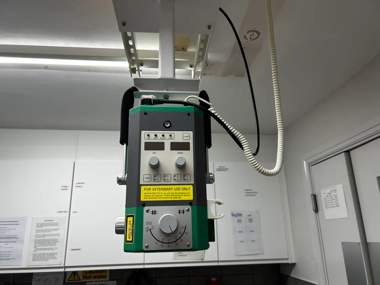 Overhead X-ray machine at Wagtails